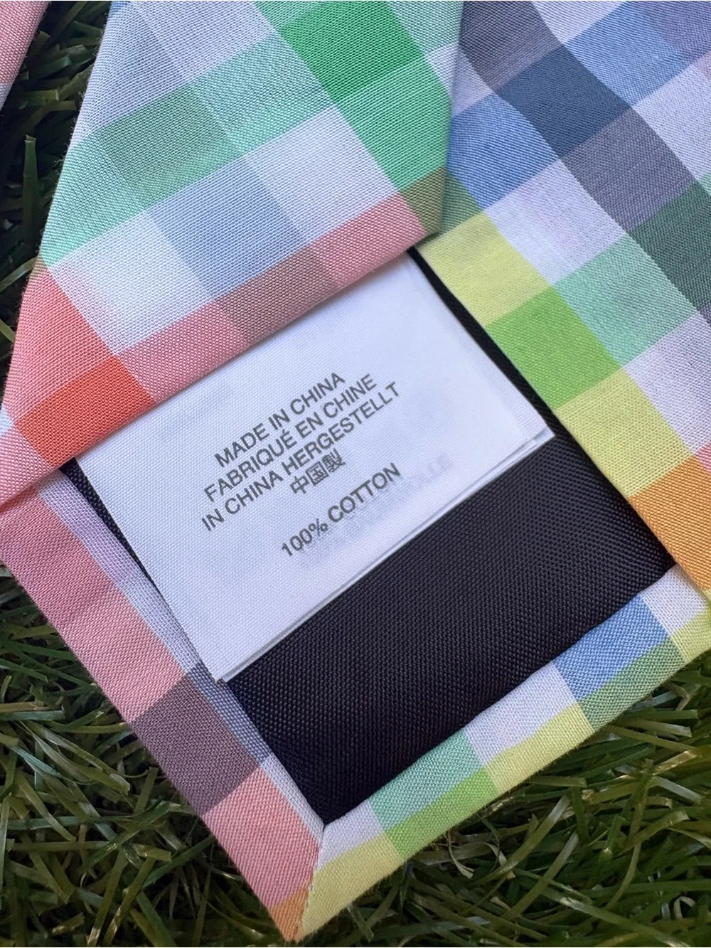 NWT Crewcuts JCrew Multicolor Pastel Plaid Tie 52” Size 8-16